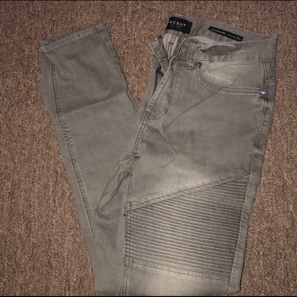 Pacsun Gray Stacked Skinny Jeans - Picture 2 of 3